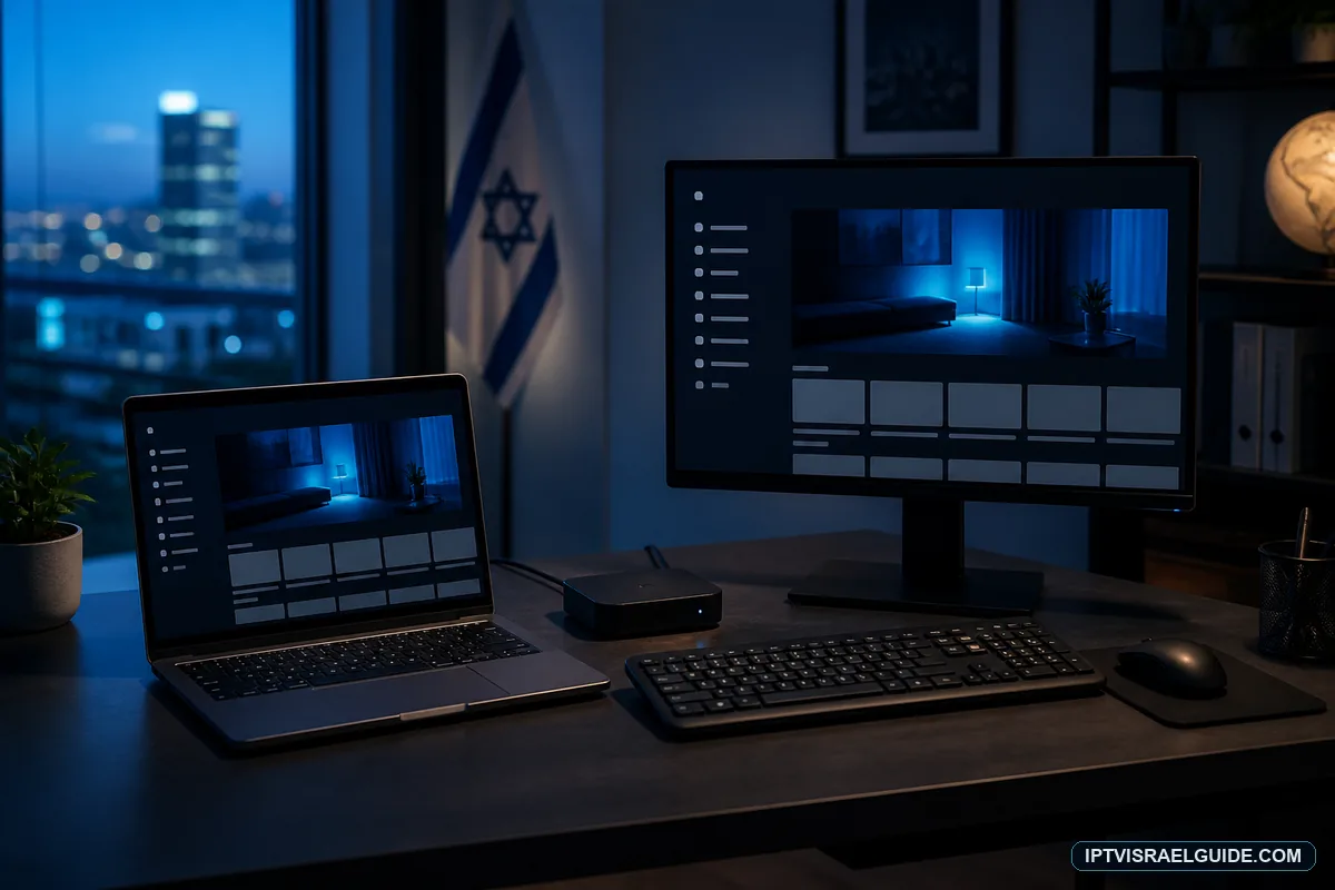 התקנת IPTV מקצועית עבור מחשבי Windows ו-Mac בישראל — iptvisraelguide.com