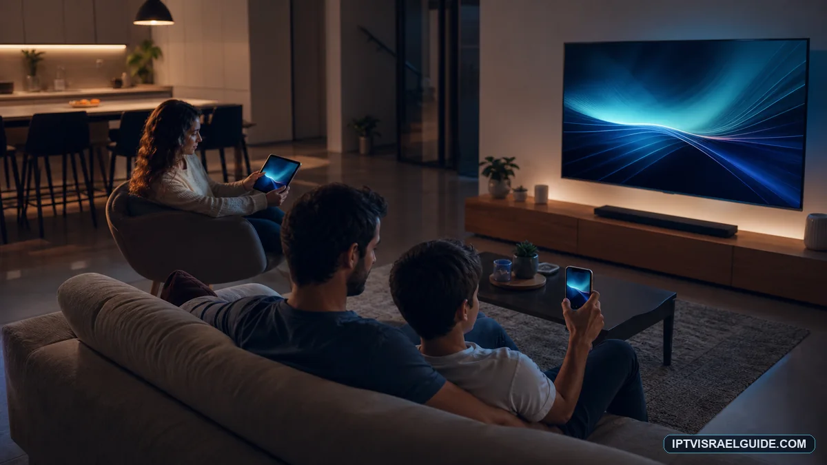 חבילת IPTV למספר מסכים: תכנון נכון למשפחה
