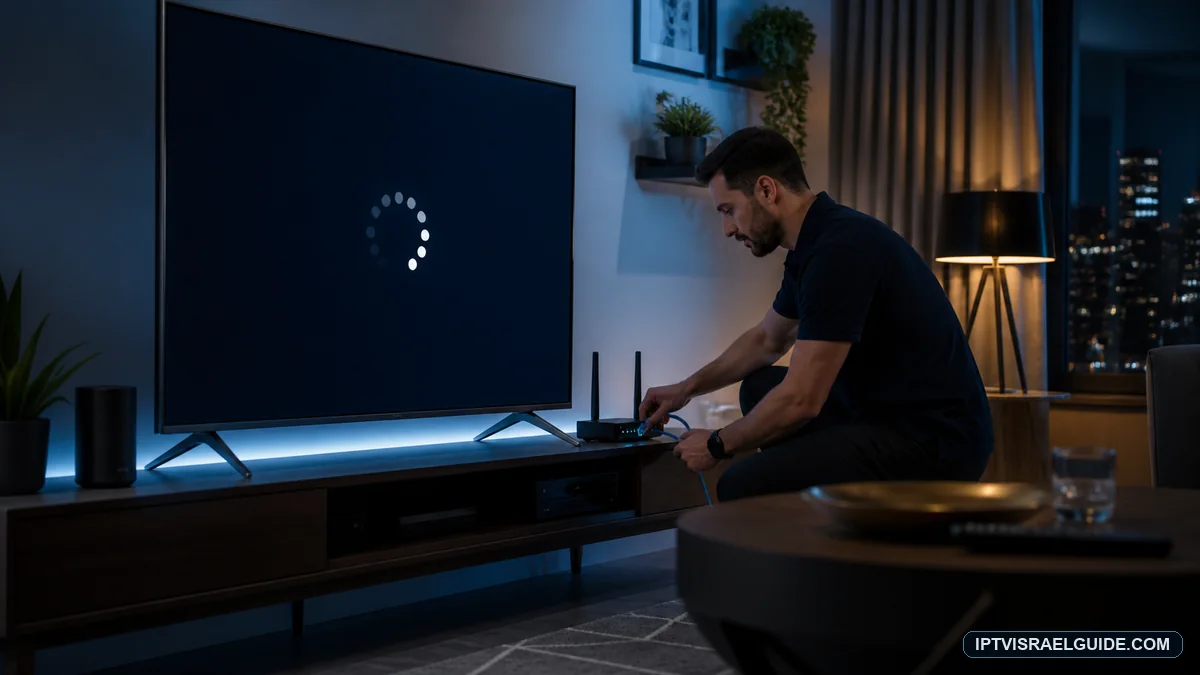פתרון buffering ב-IPTV: אבחון מסודר של רשת ומכשיר