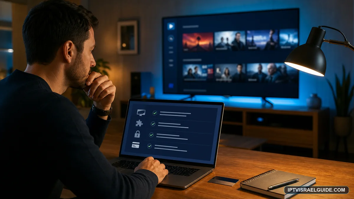 בדיקת חבילת IPTV לפני קנייה: רשימת אימות מלאה